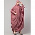 Long cuff ready to wear Jilbab- Mauve